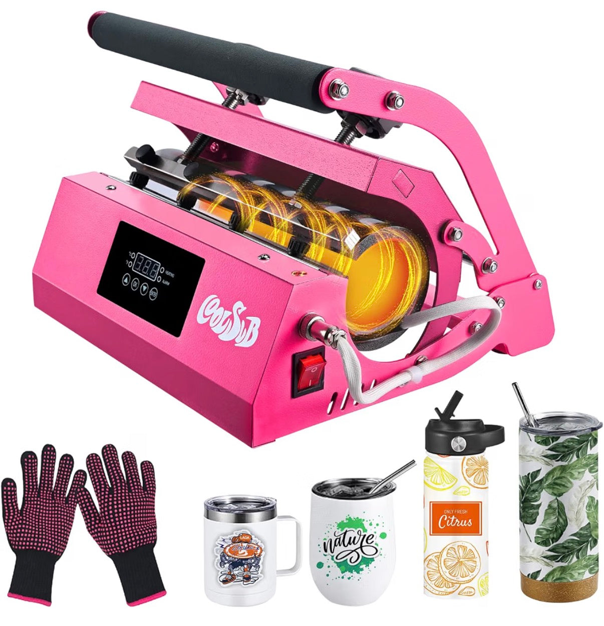 Sublimation Kit with Epson F170 with Heat Press 16x24' TUMBLER PRESS with 24/7 live support and training