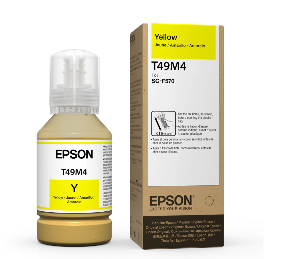Yellow, Black, Magenta,Cyan, Epson Dye-Sublimation Ink for F170 and F570 printer -4x 140mL