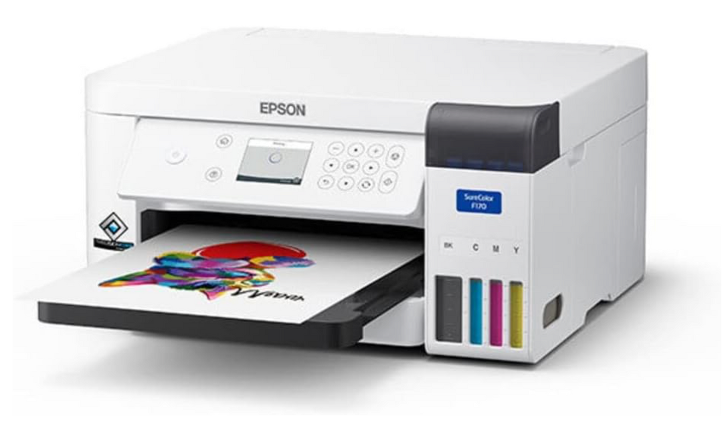 Sublimation Kit with Epson F170 with  Heat Press 16x24' with 24/7 live support and training